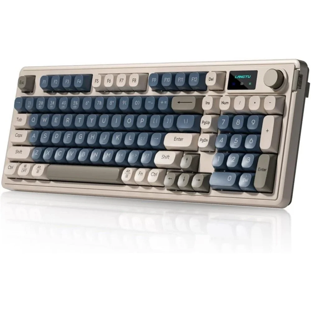 L98 96% Membrane Keyboard Tri-Mode RGB Backlights Rotary Knob + Screen Gasket Mo